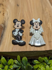 Wedding mickey & Minnie Body stud Earrings
